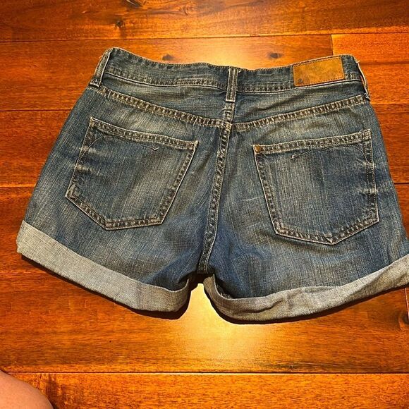 H&M Blue Jean Shorts Cuffed Hem Size 6 - Picture 7 of 7